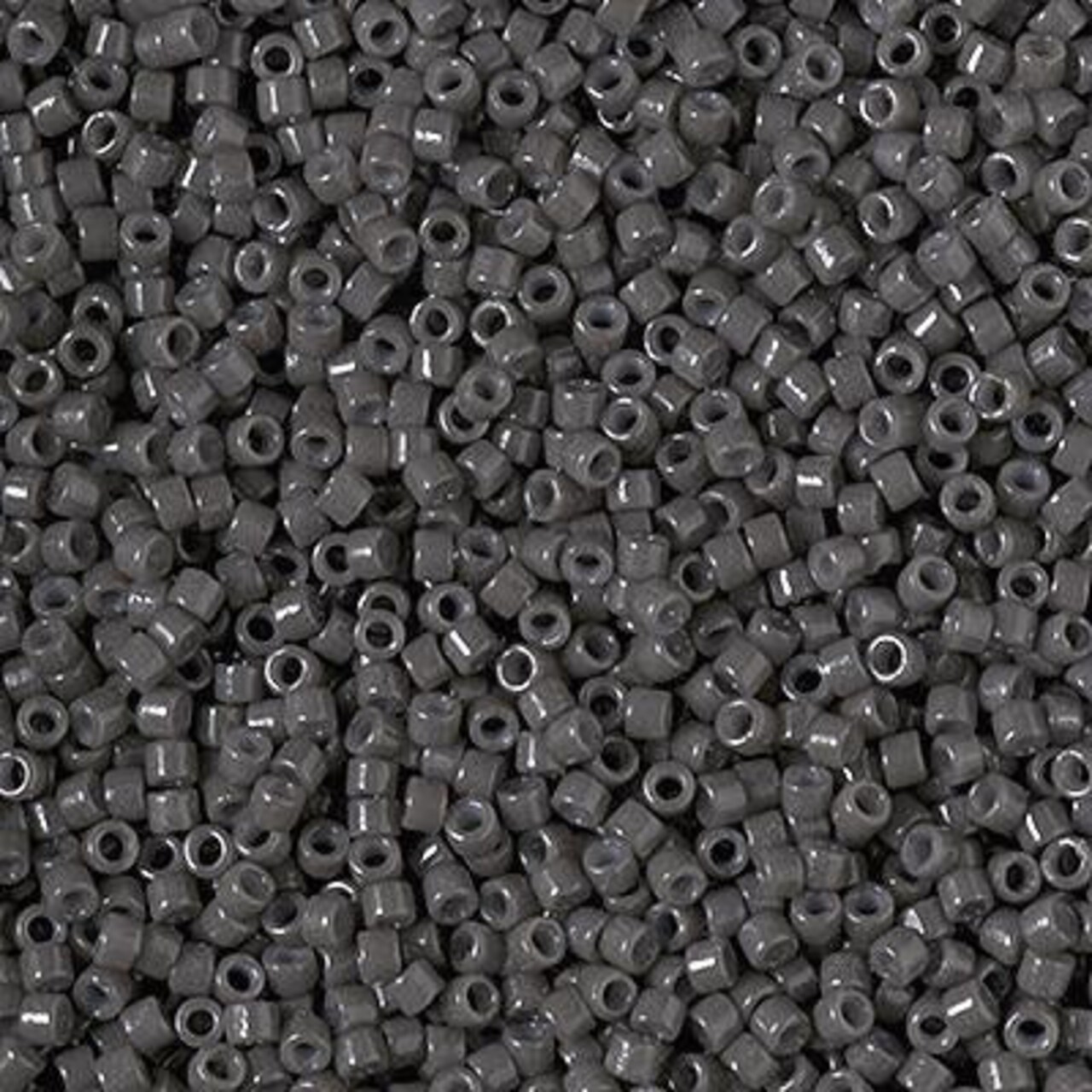 Miyuki Delica Bead 11/0, DB2368, Duracoat Opaque Dyed Charcoal, 5 grams